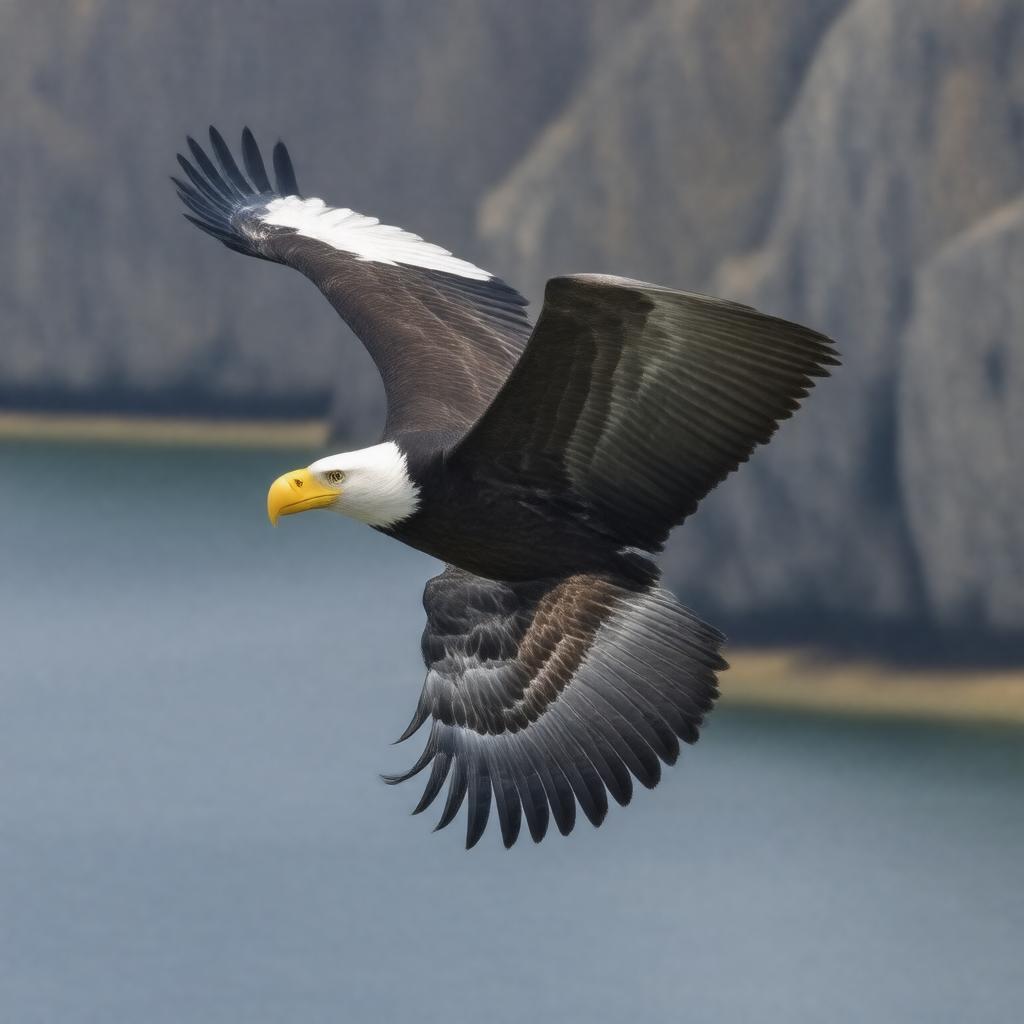 Click to view larger image AI-created image of Haliaeetus pelagicus