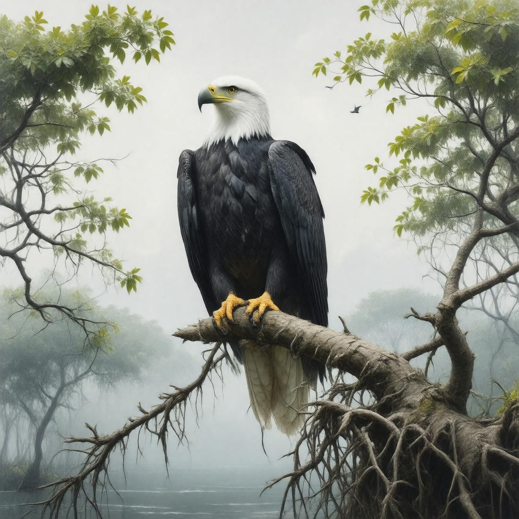 AI-created image of Haliaeetus sanfordi