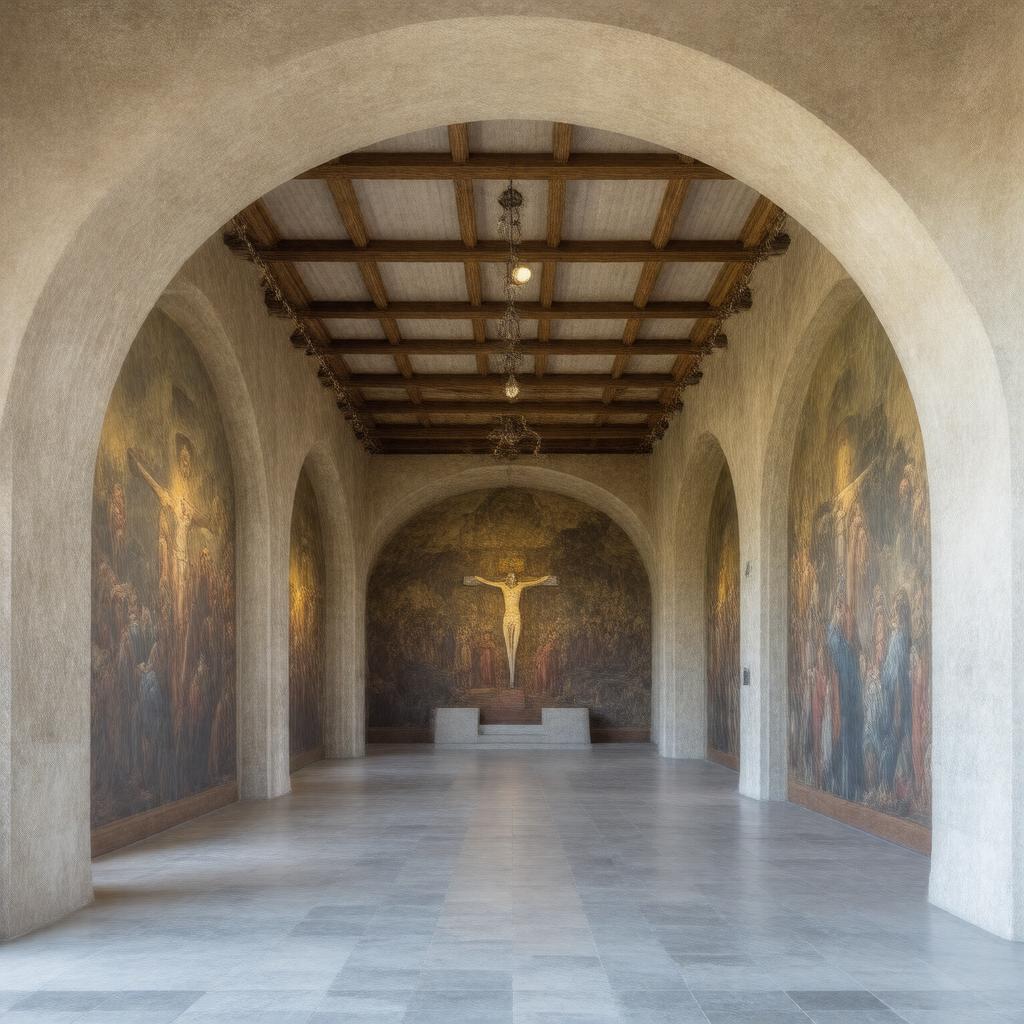 Click to view larger image AI-created image of Hall of Crucifixion-Resurrection