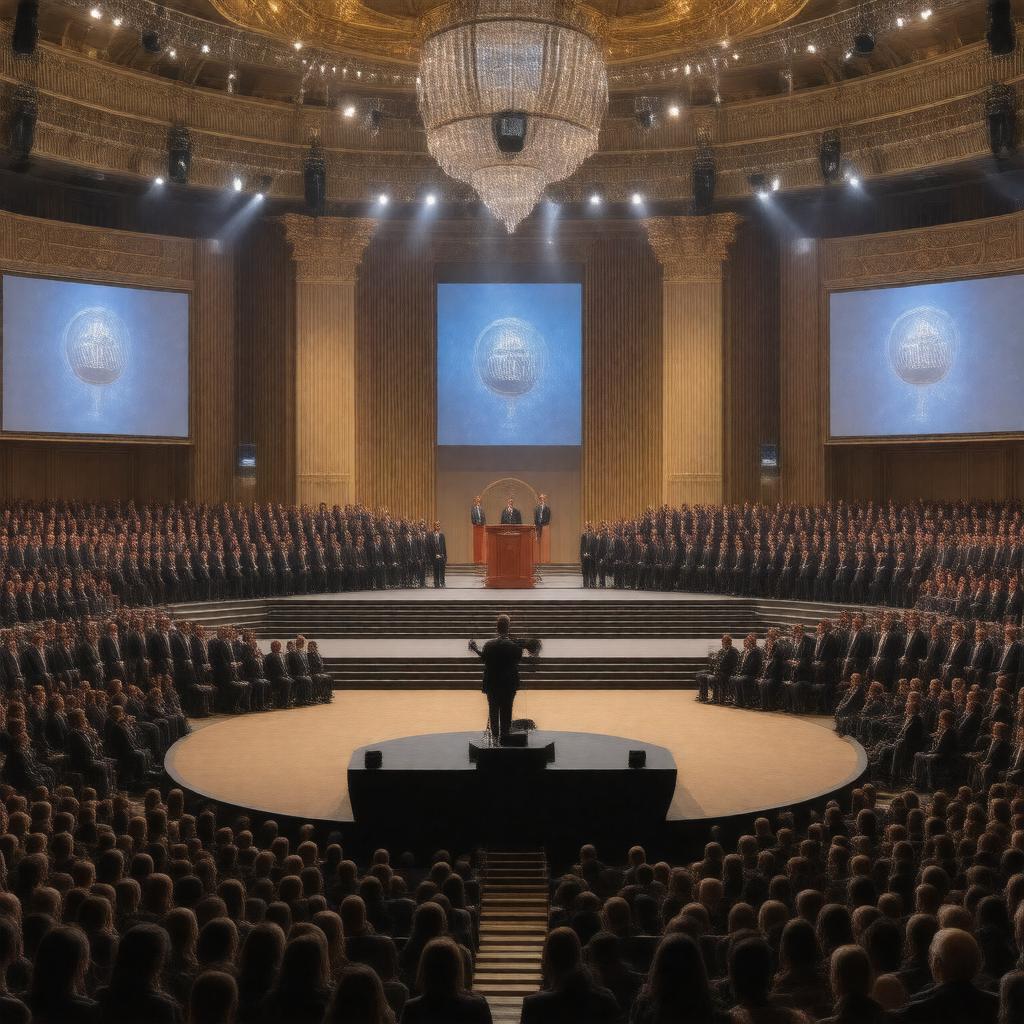 Click to view larger image AI-created image of Hall of Fame Induction Ceremony