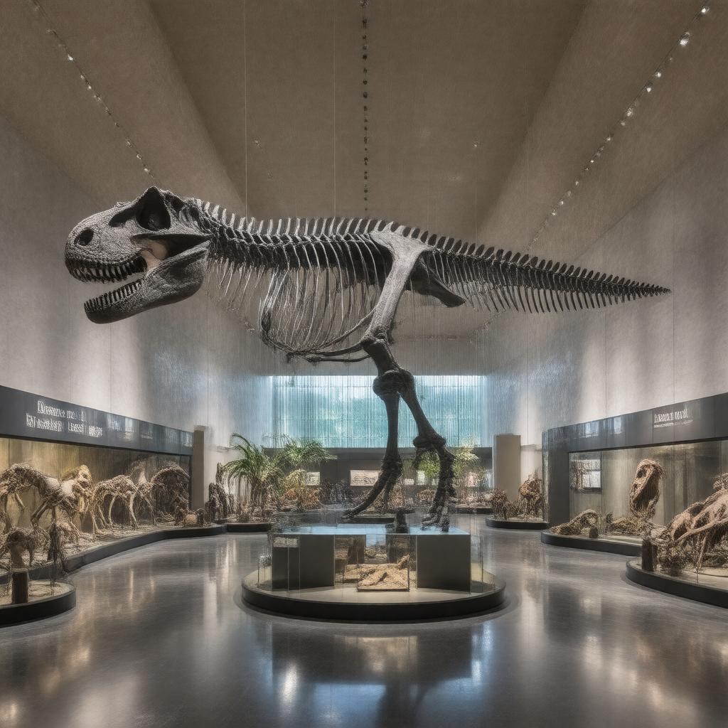 Click to view larger image AI-created image of Hall of Fossils