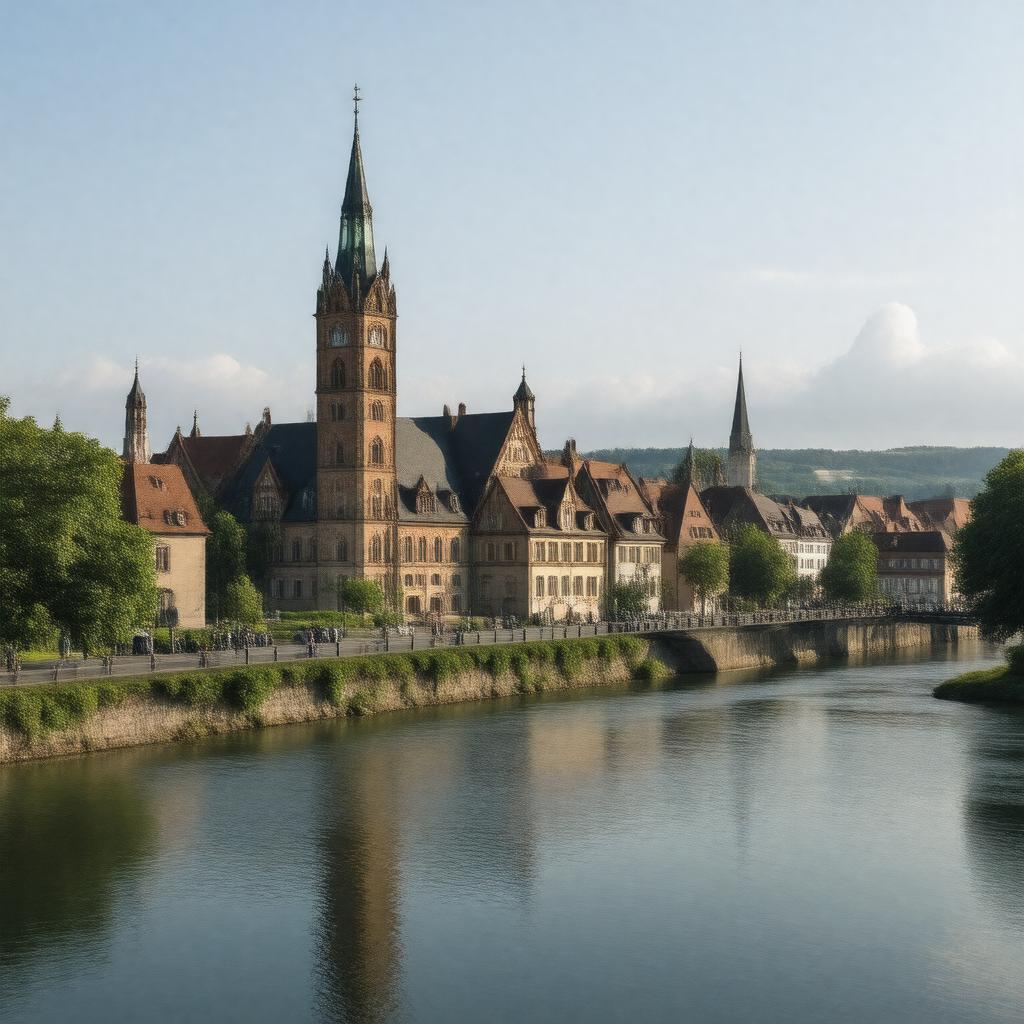 AI-created image of Halle, Germany