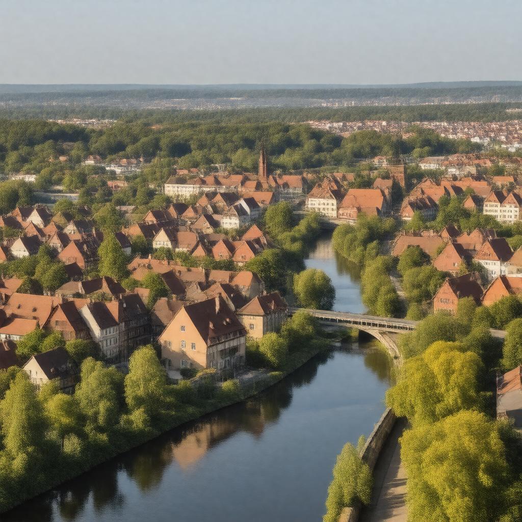 AI-created image of Halle (Saale)