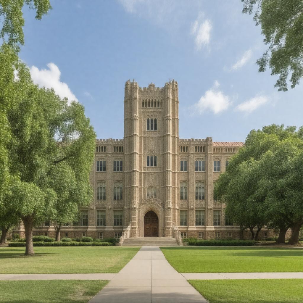 AI-created image of Hallett Hall