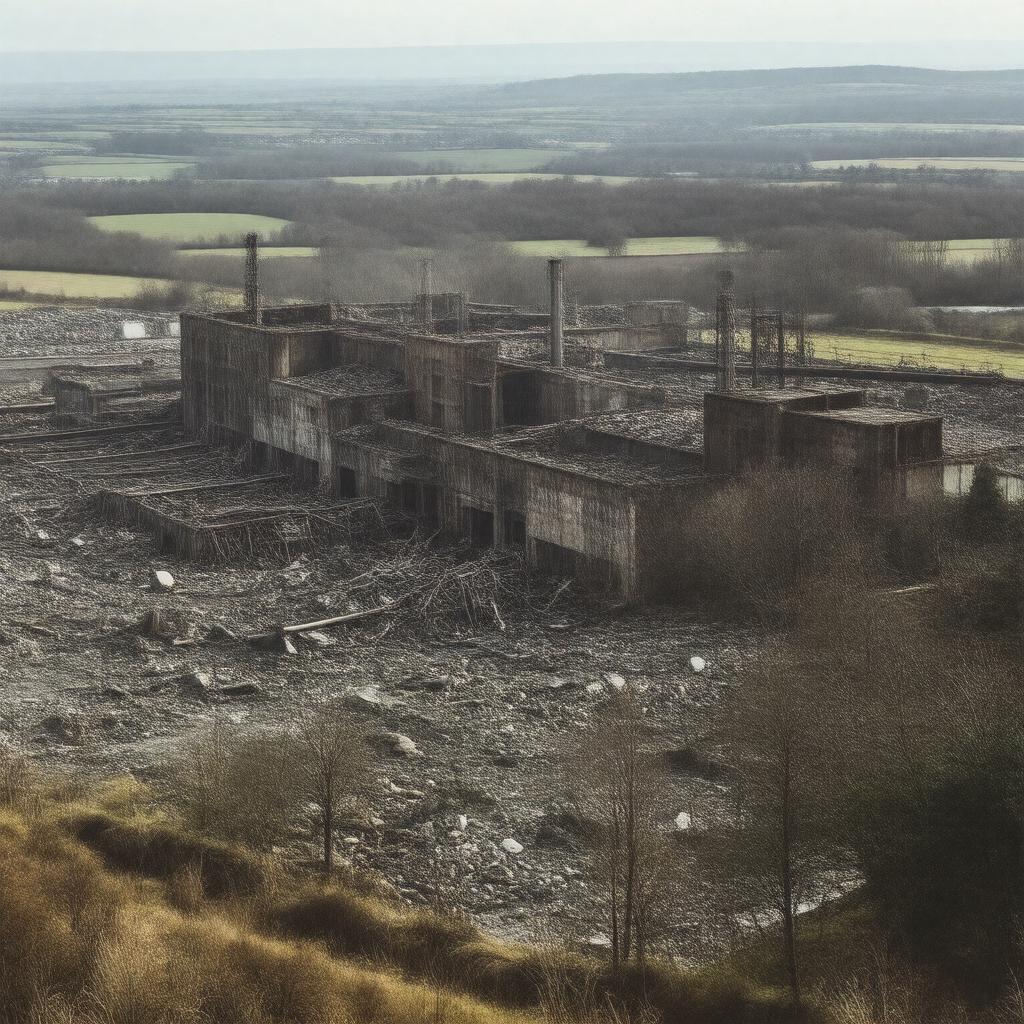 Click to view larger image AI-created image of Hallside Steelworks