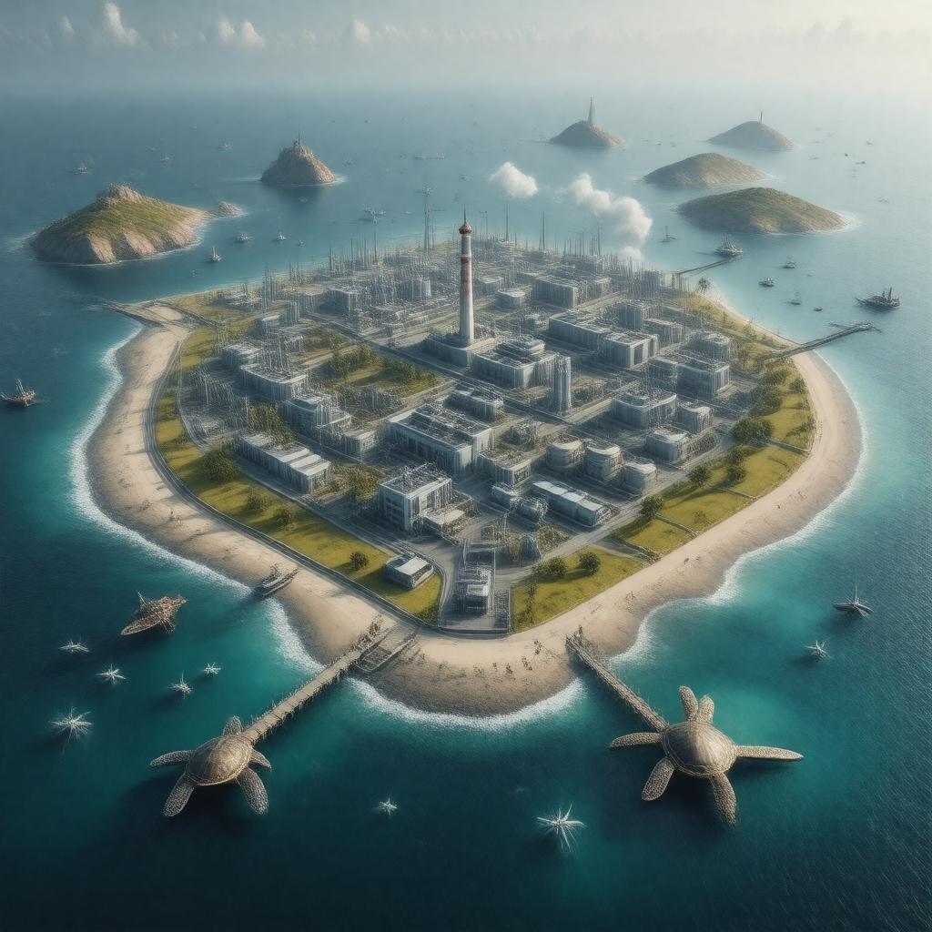 AI-created image of Halul Island
