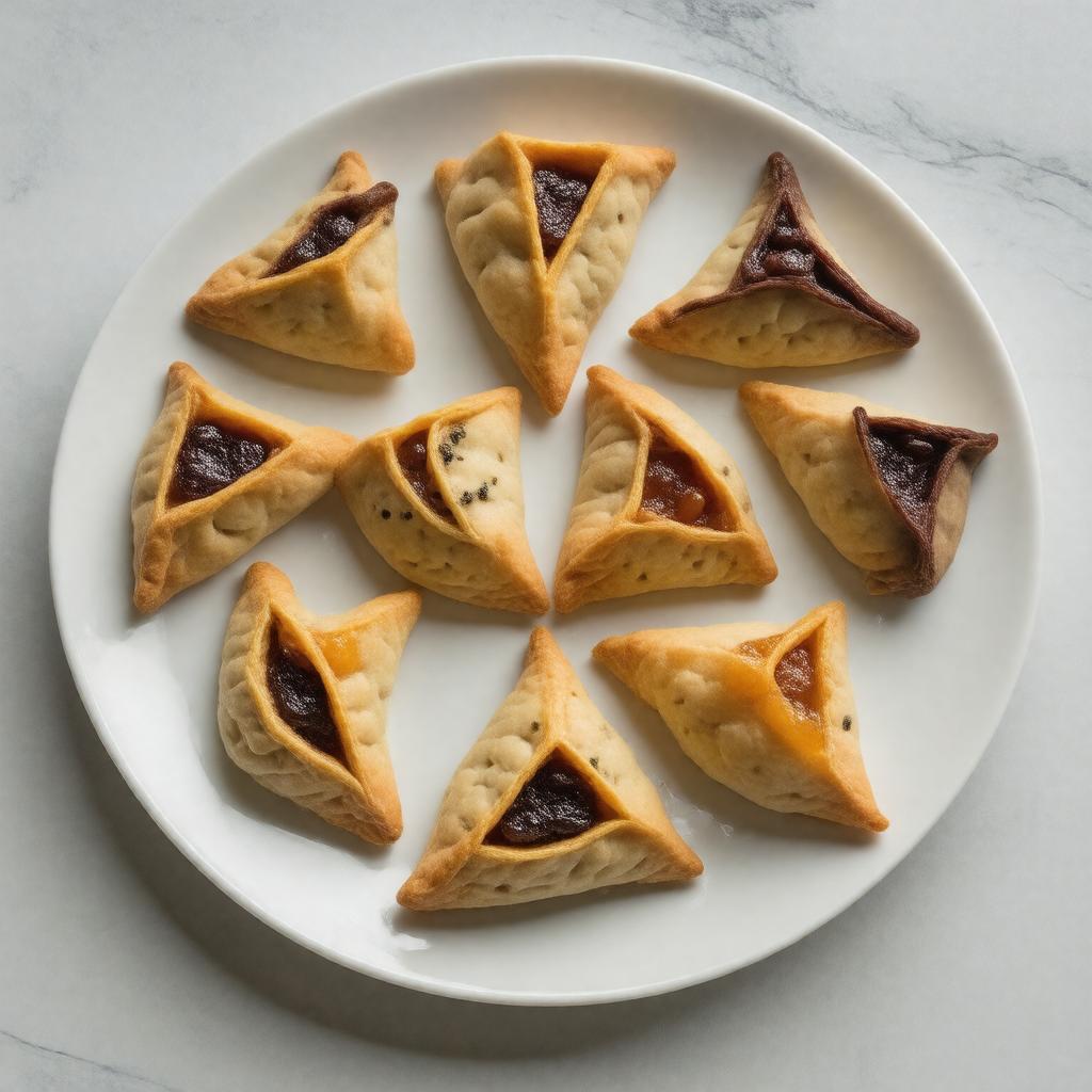 Click to view larger image AI-created image of Hamantaschen