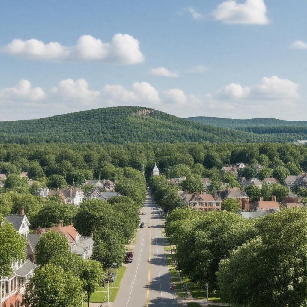 AI-created image of Hamden, Connecticut, United States