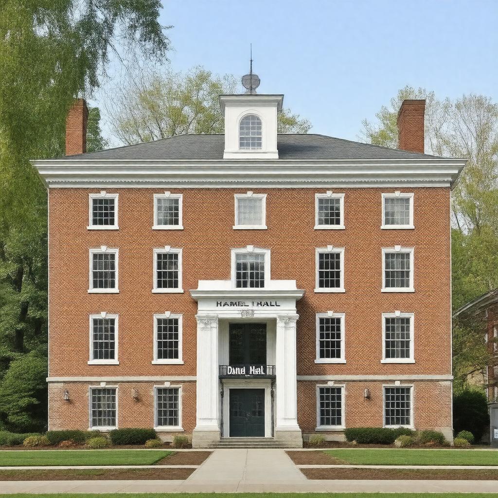 AI-created image of Hamel Hall