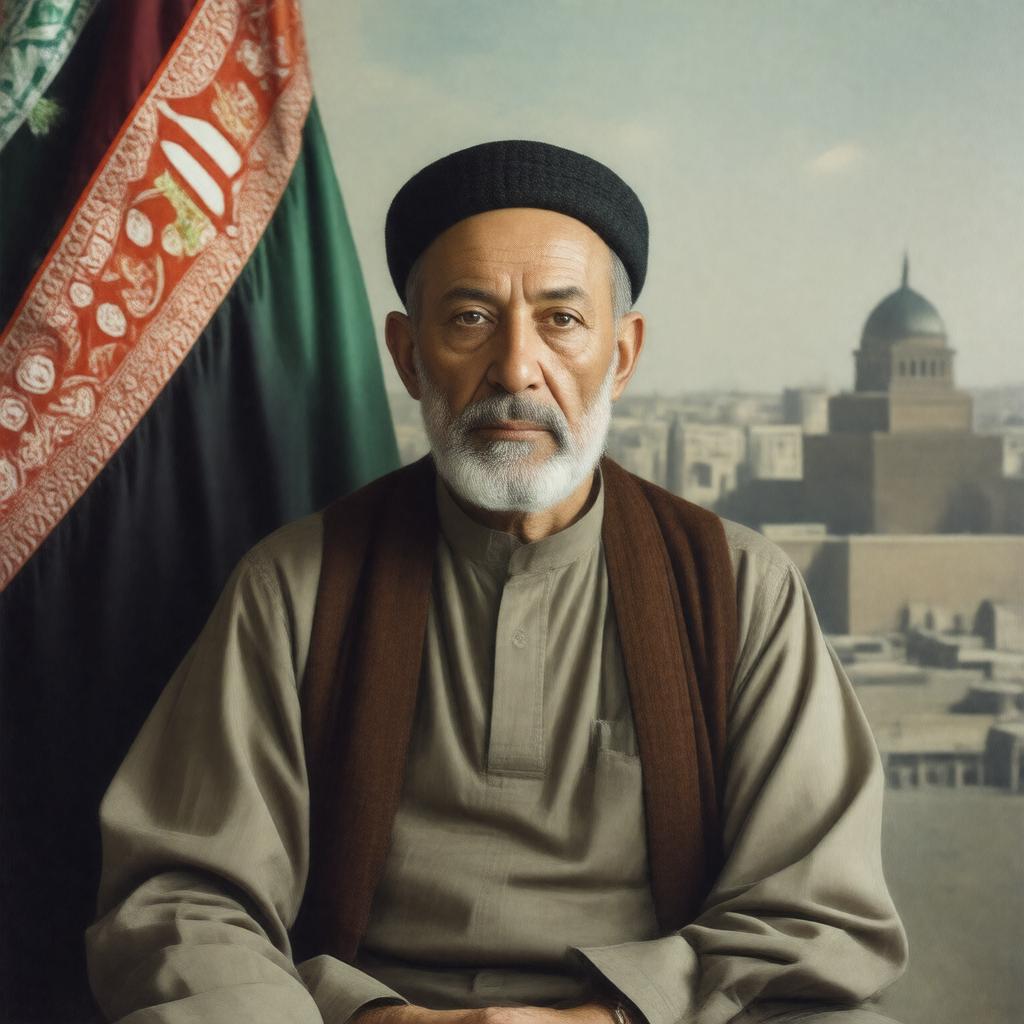 Click to view larger image AI-created image of Hamid Karzai