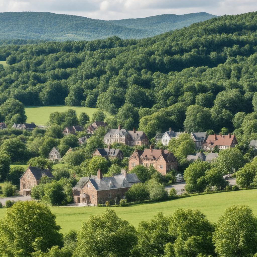 AI-created image of Hamilton, New York, United States