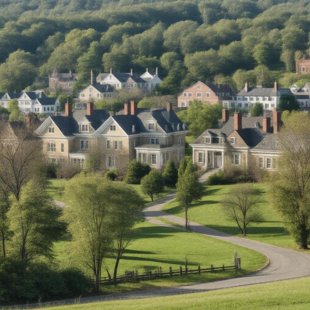 AI-created image of Hamilton Village Historic District