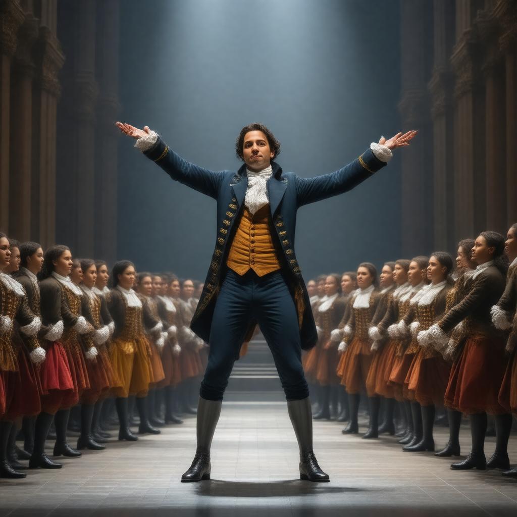 AI-created image of Hamilton (musical)