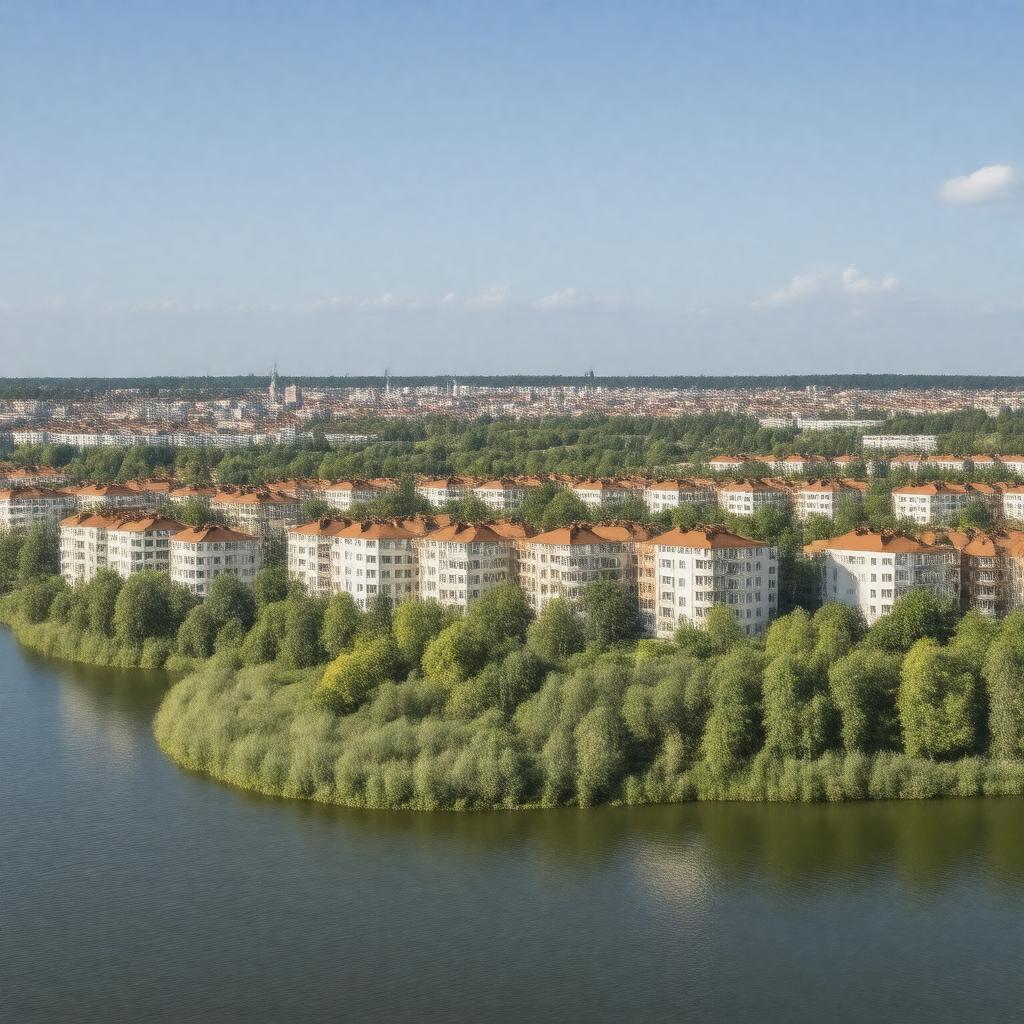 AI-created image of Hammarby Sjöstad