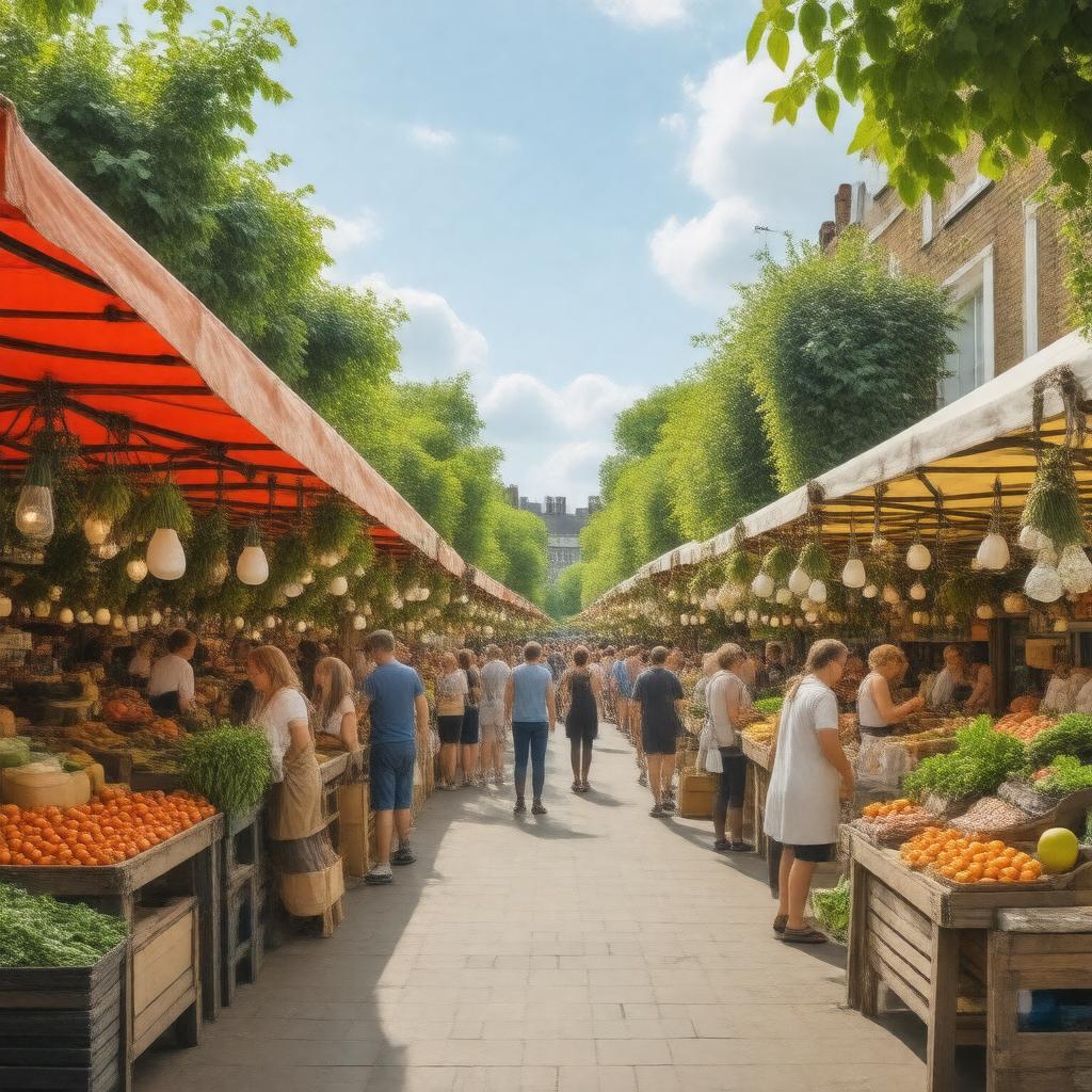 AI-created image of Hammersmith Farmers Market