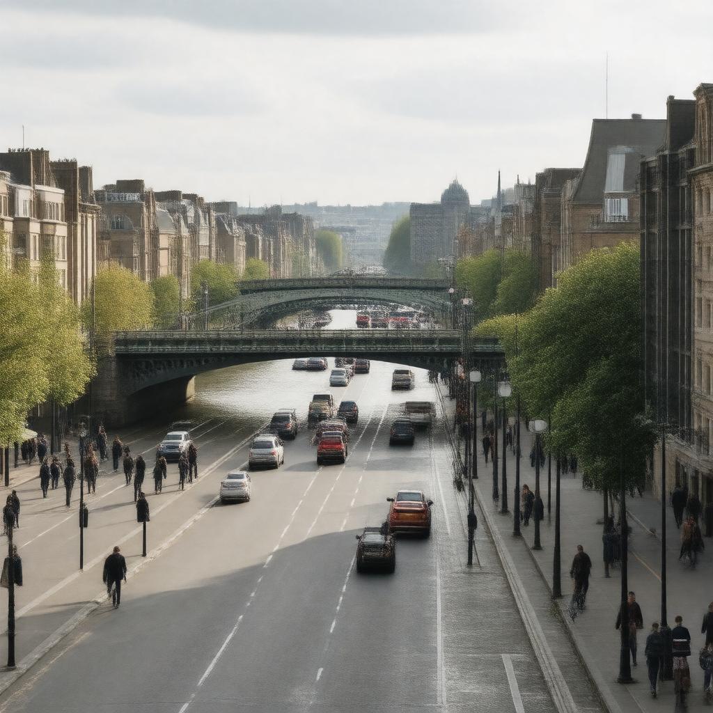 AI-created image of Hammersmith, London, England