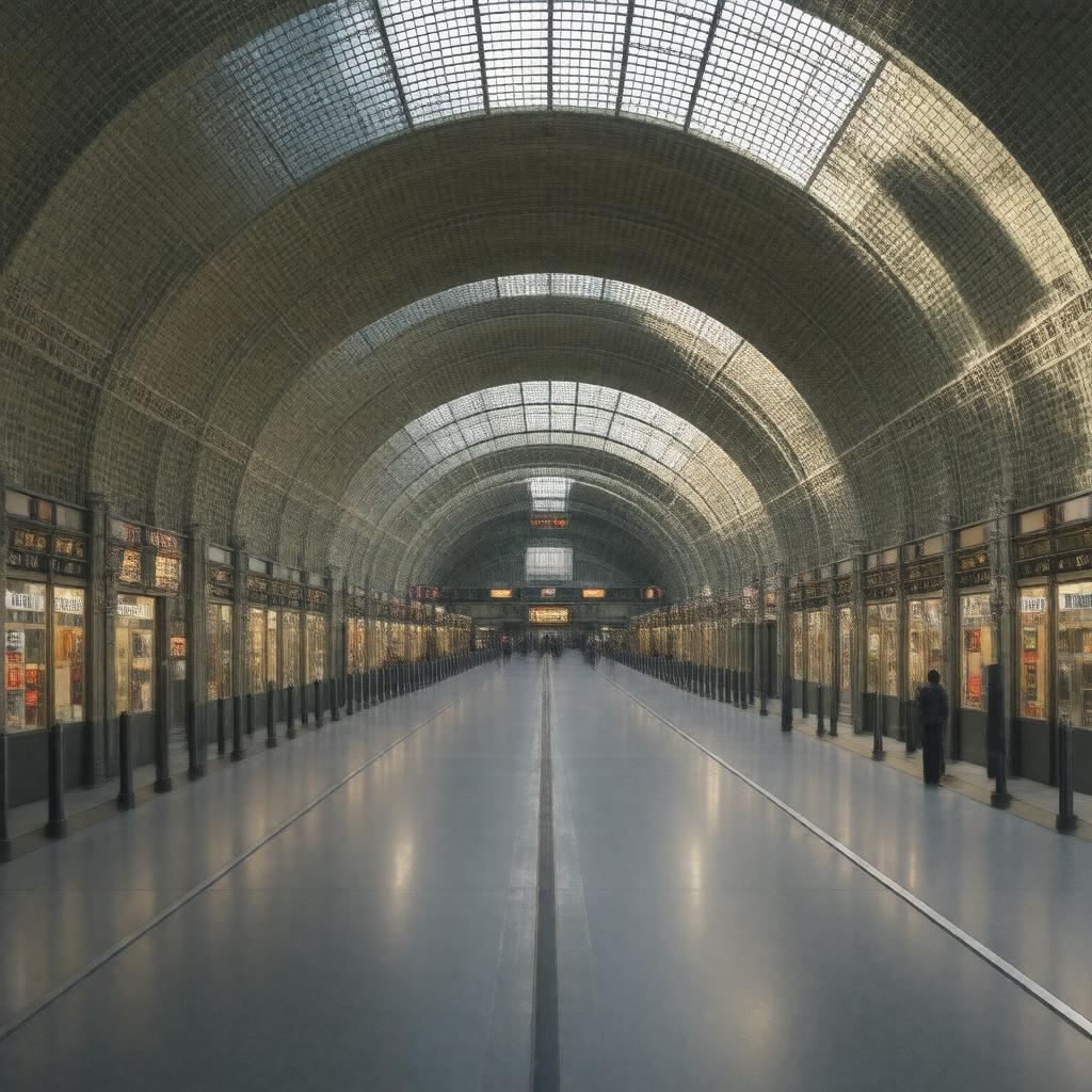AI-created image of Hammersmith tube station (District, Piccadilly, Hammersmith & City, Circle lines)