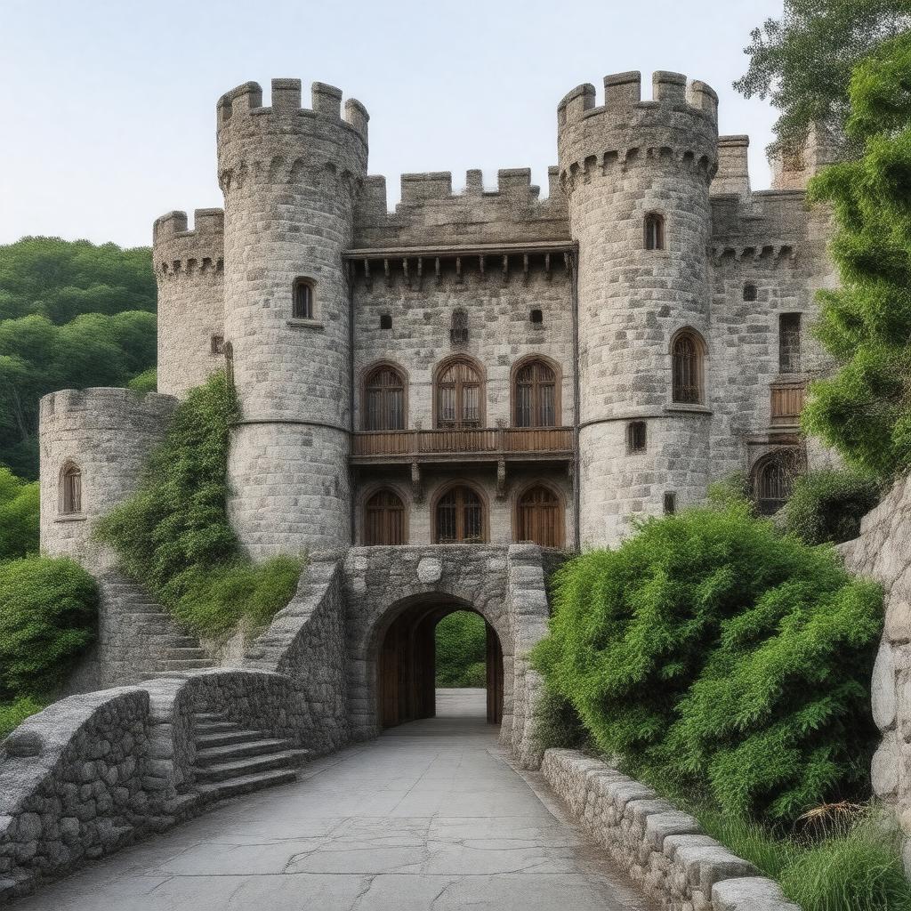 Click to view larger image AI-created image of Hammond Castle