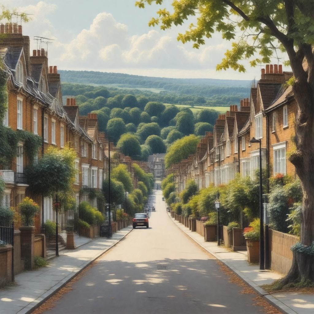 AI-created image of Hampstead, London