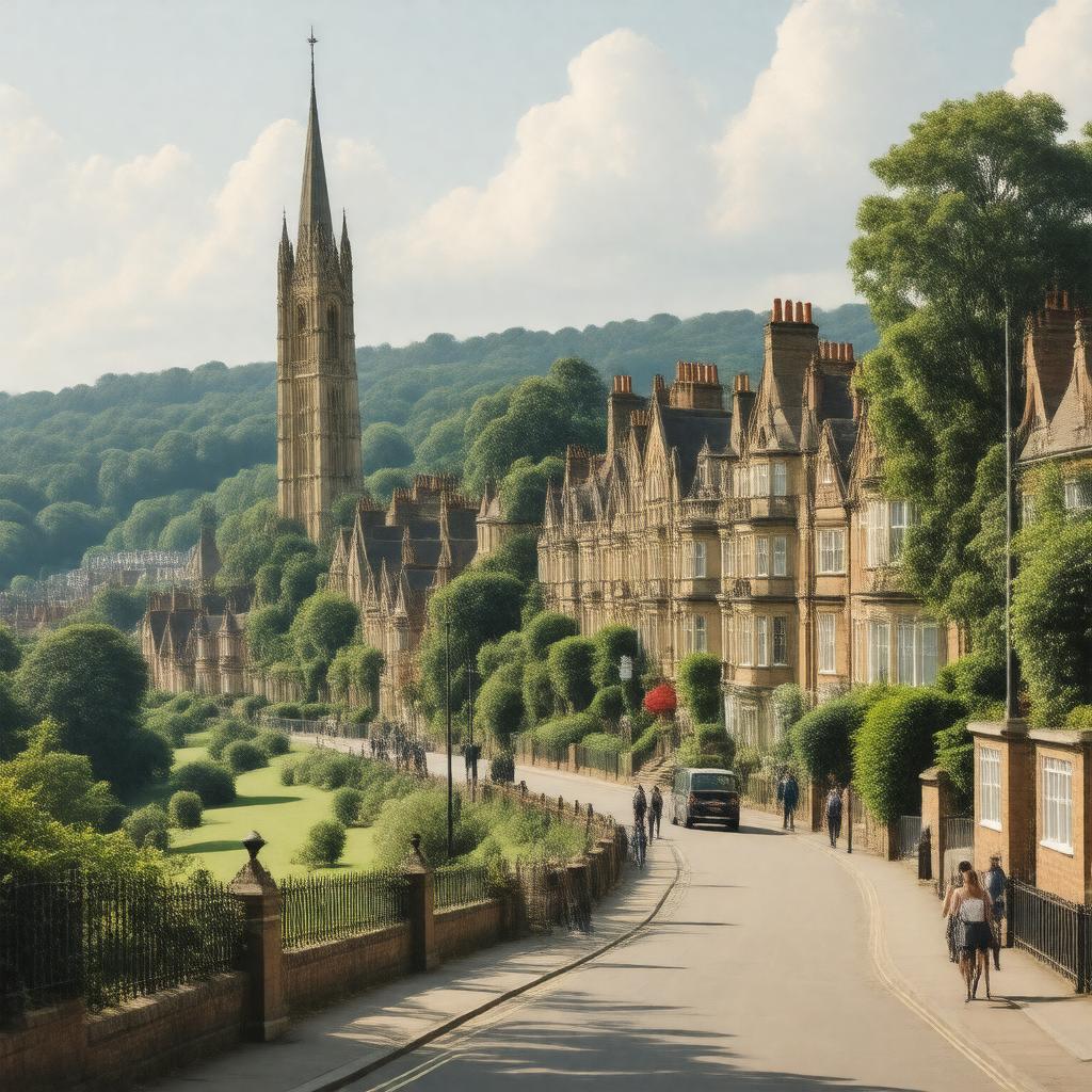AI-created image of Hampstead, London, England