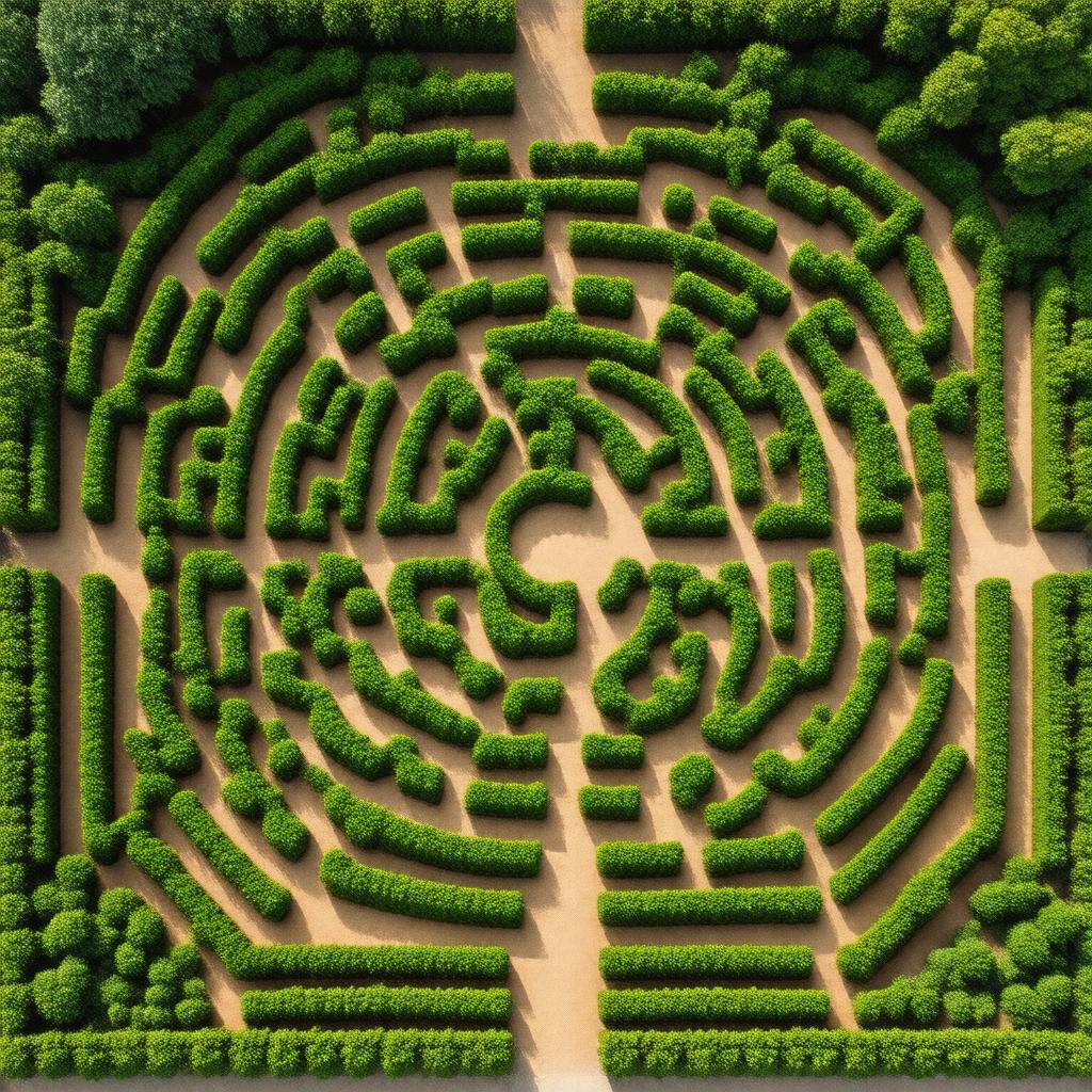 AI-created image of Hampton Court Maze