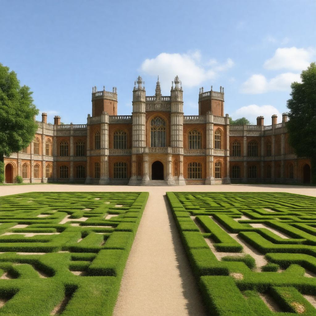 AI-created image of Hampton Court Palace
