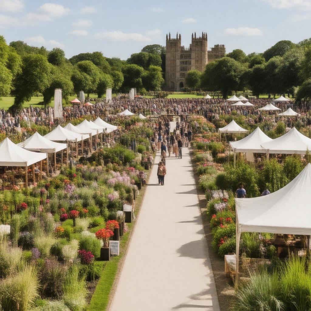 AI-created image of Hampton Court Palace Garden Festival