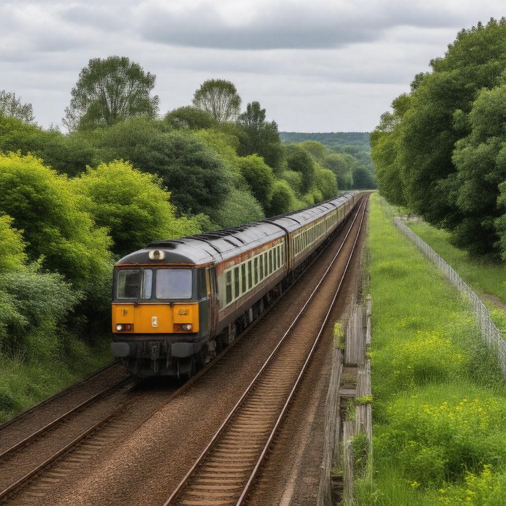 AI-created image of Hampton Court branch line