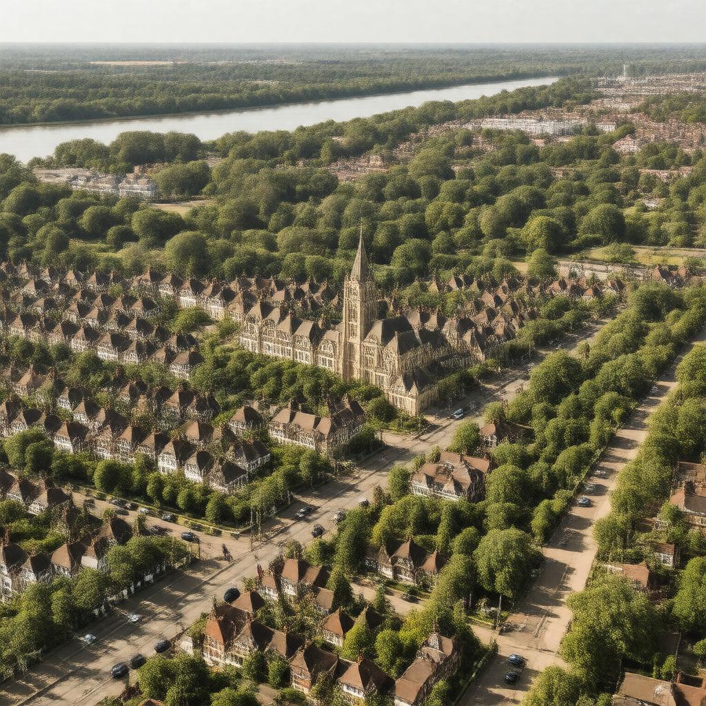 AI-created image of Hampton Wick