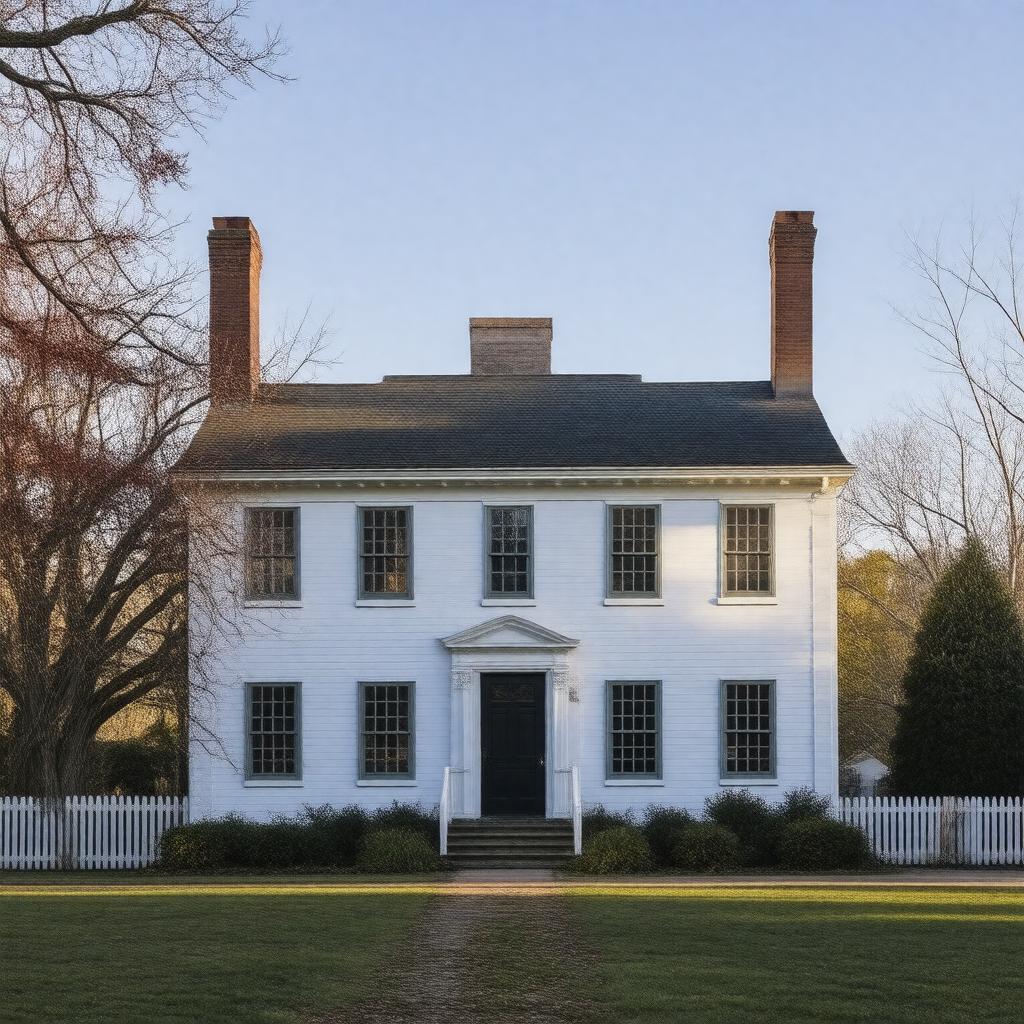 AI-created image of Hancock-Clarke House