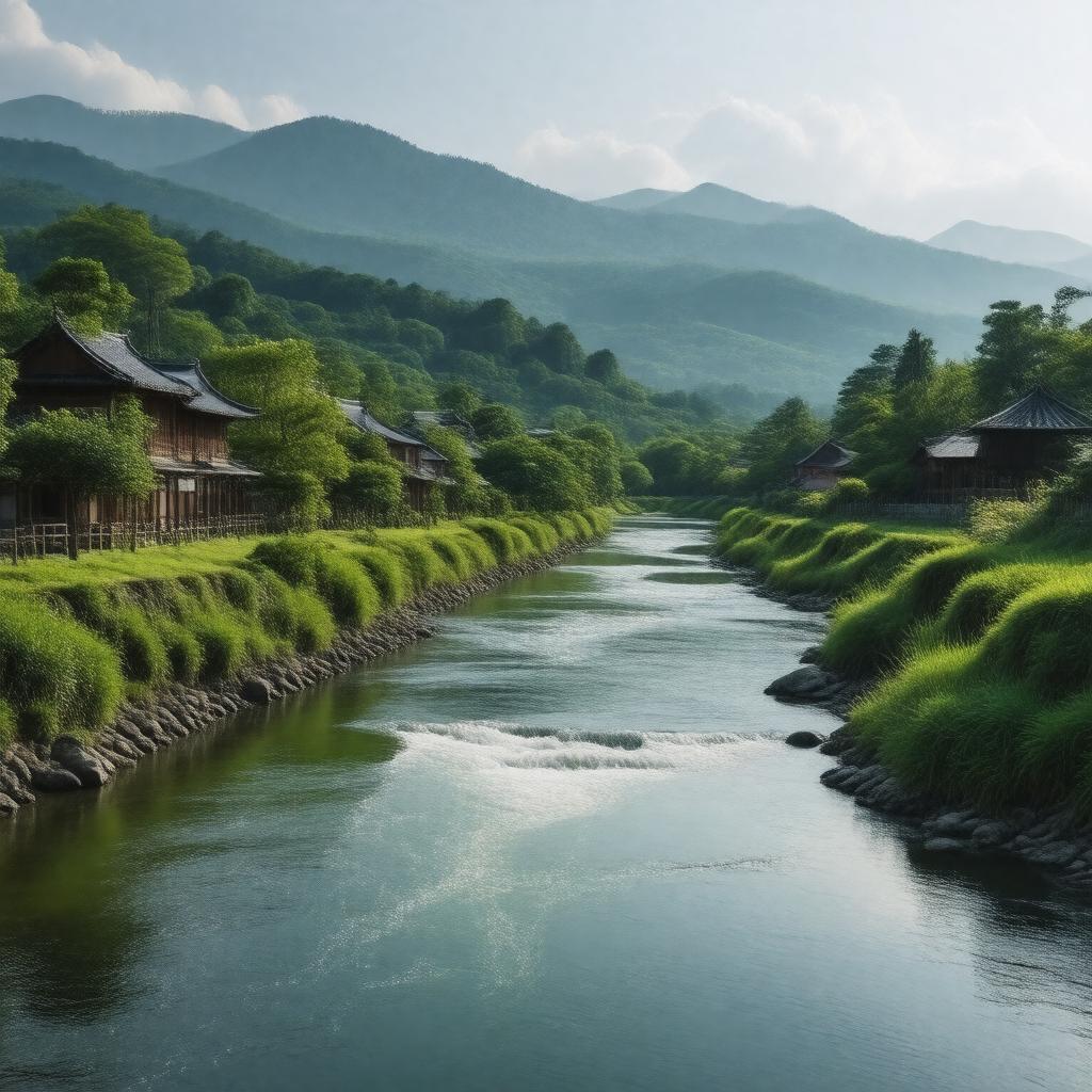 AI-created image of Handa River