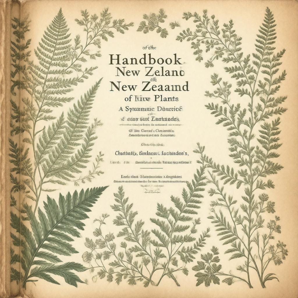 AI-created image of Handbook of the New Zealand Flora