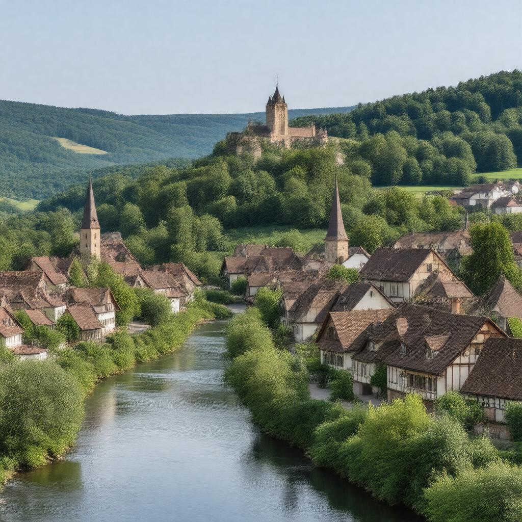 Click to view larger image AI-created image of Handschuhsheim