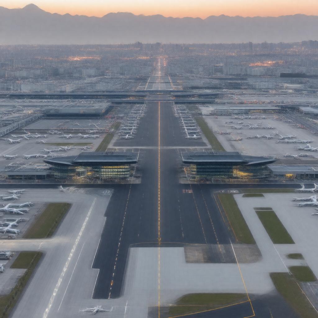 AI-created image of Haneda Airport