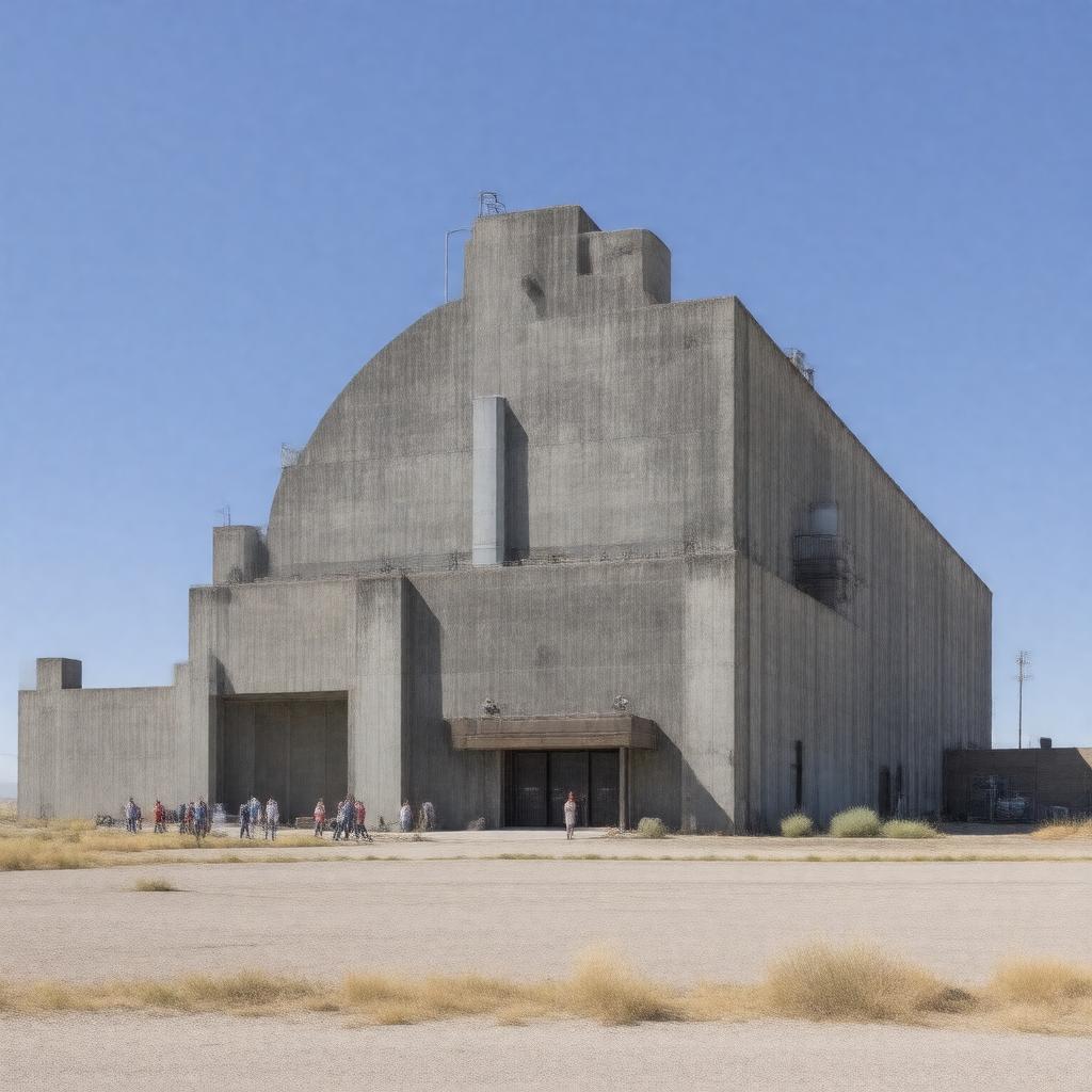 AI-created image of Hanford B Reactor National Historic Landmark