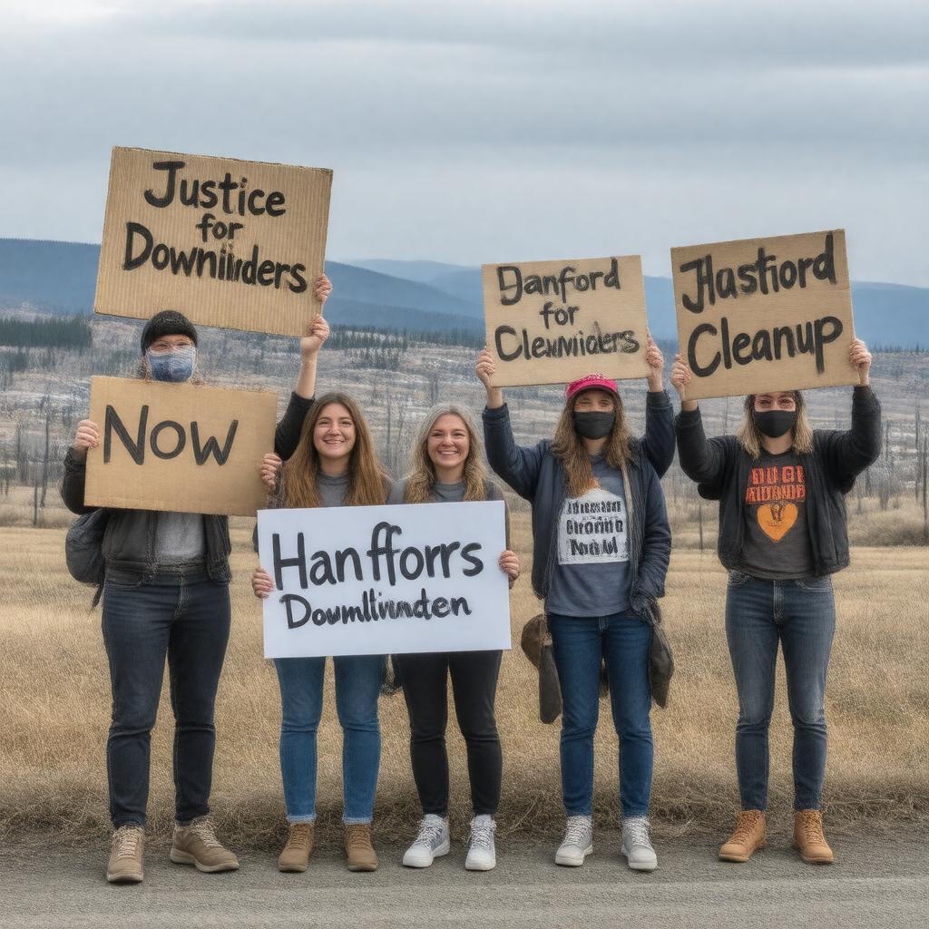 Click to view larger image AI-created image of Hanford Downwinders Coalition