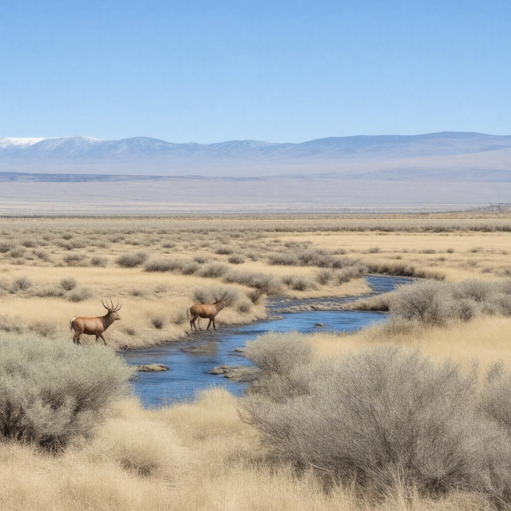 AI-created image of Hanford Reach National Monument