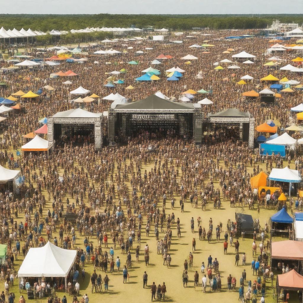 AI-created image of Hangout Music Festival