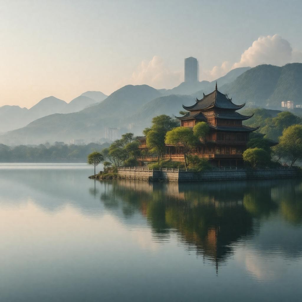 AI-created image of Hangzhou