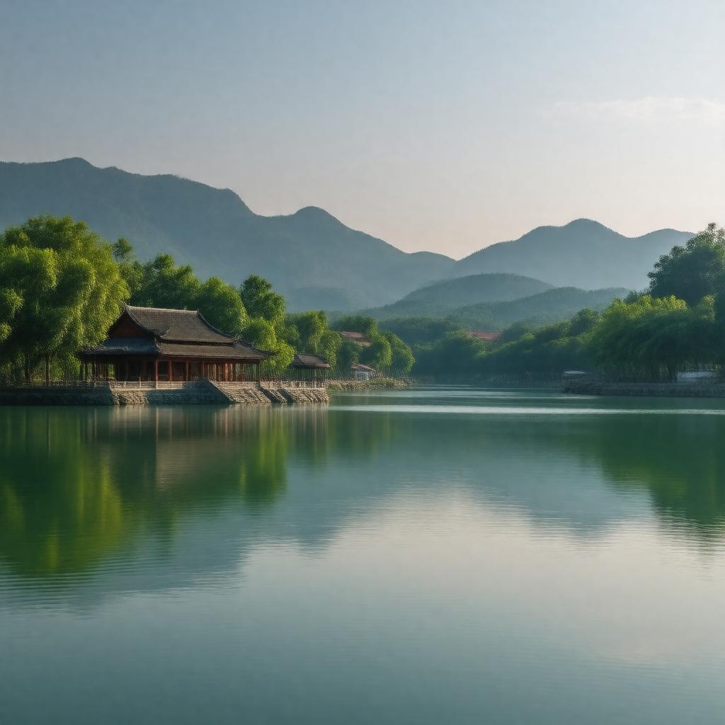 AI-created image of Hangzhou, Zhejiang, China