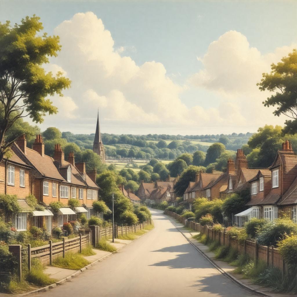 AI-created image of Hanham, Bristol, England