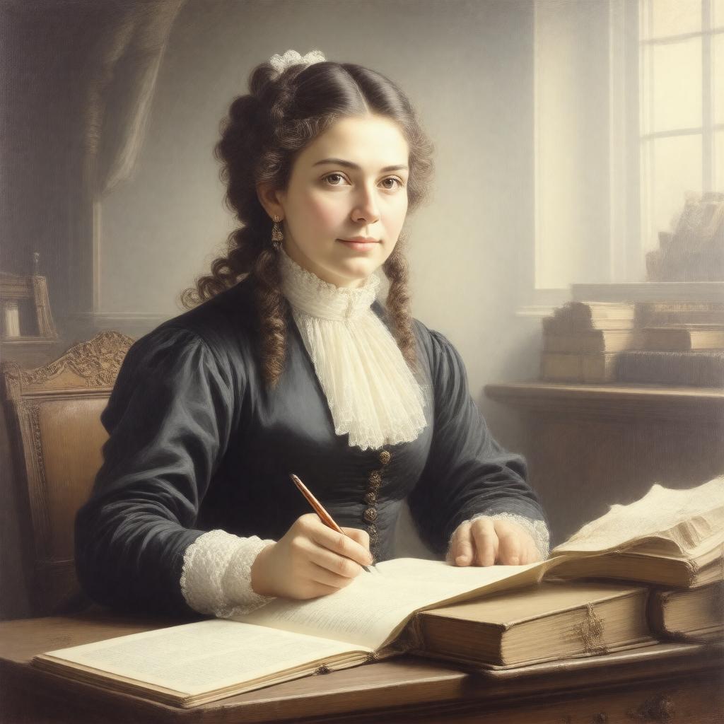 Click to view larger image AI-created image of Hannah Adams