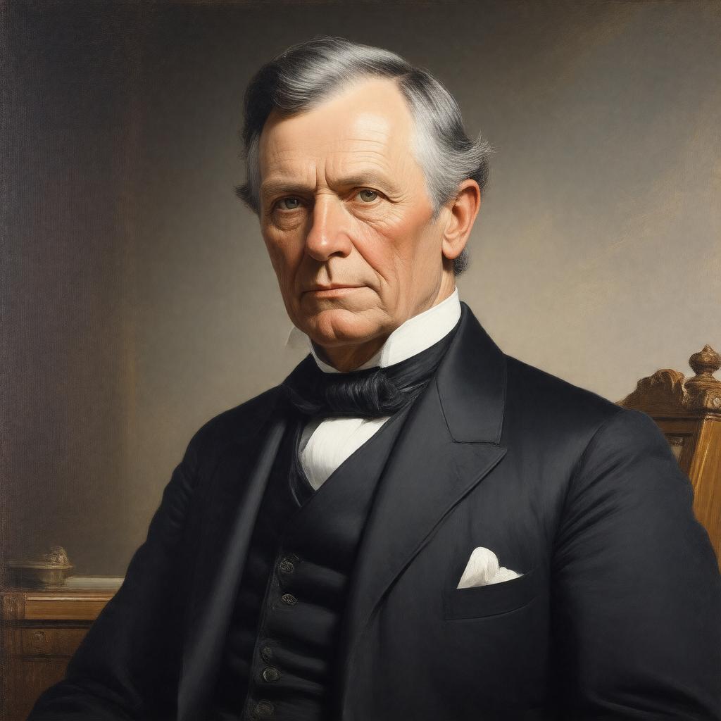AI-created image of Hannibal Hamlin