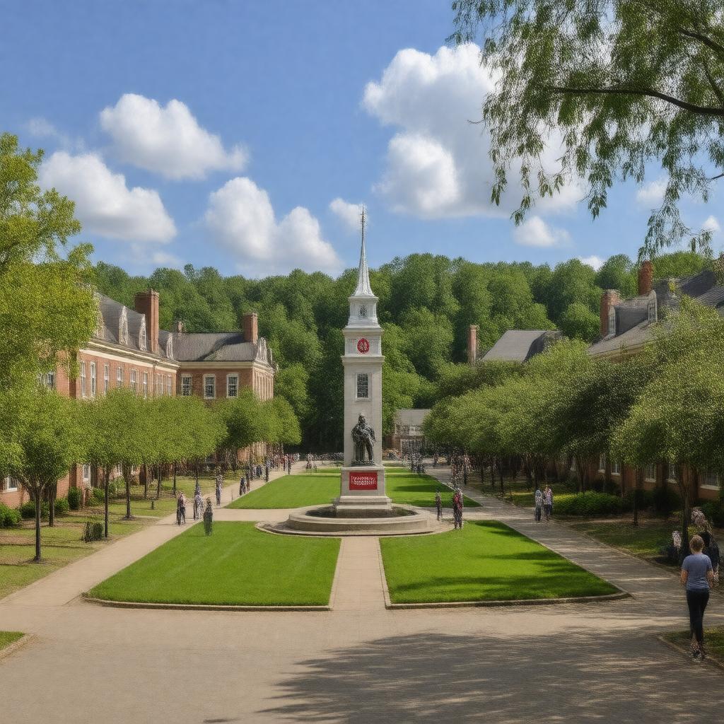 AI-created image of Hanover College