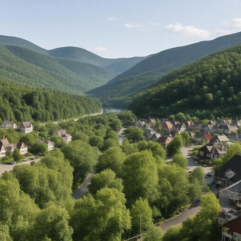 AI-created image of Hanover, New Hampshire