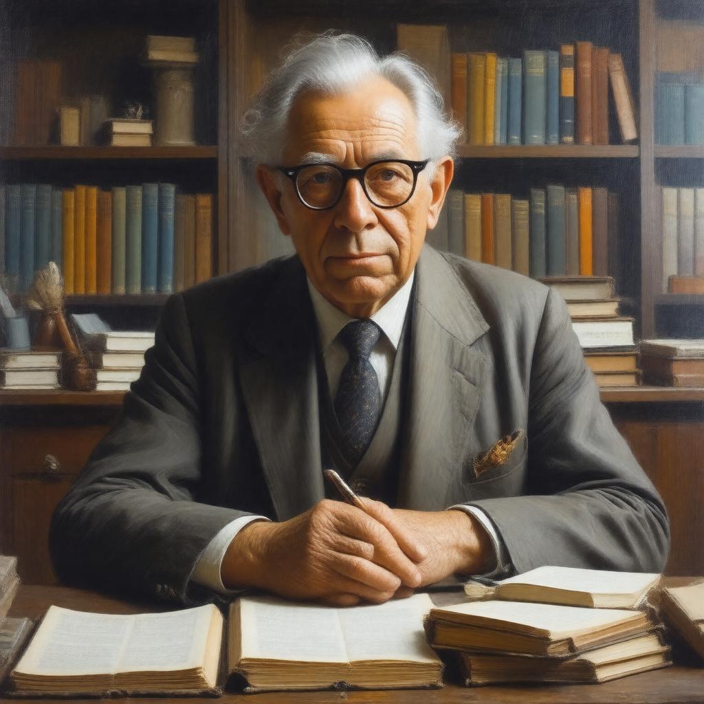 AI-created image of Hans-Georg Gadamer