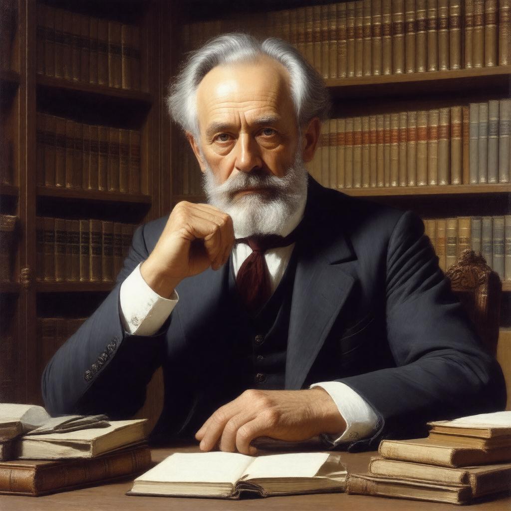 AI-created image of Hans Albert