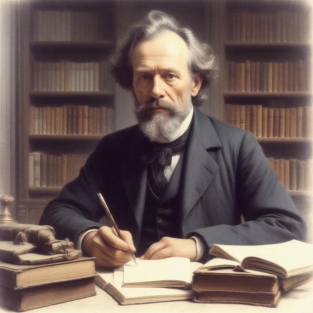 AI-created image of Hans Christian Andersen