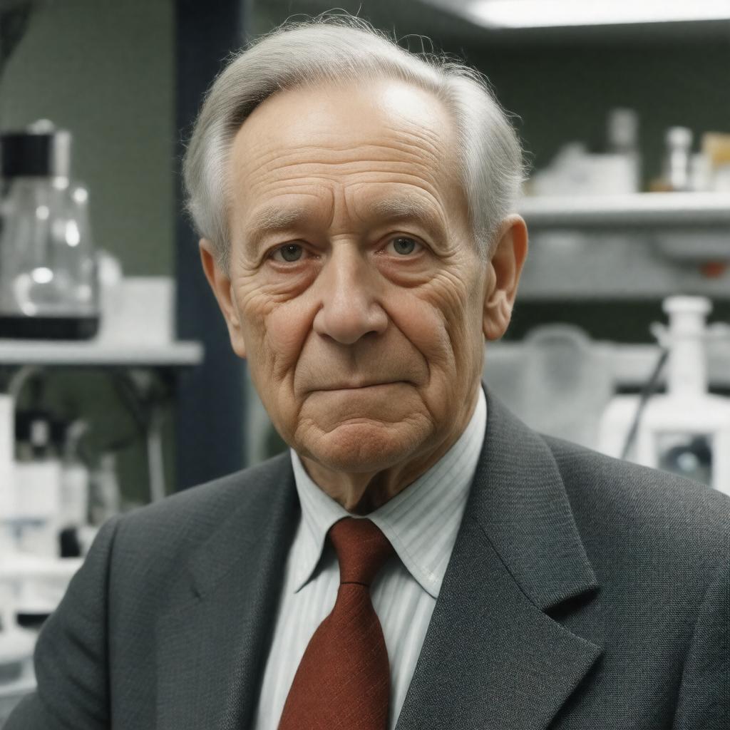 AI-created image of Hans Dehmelt