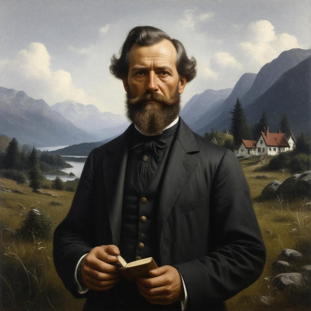 AI-created image of Hans Nielsen Hauge